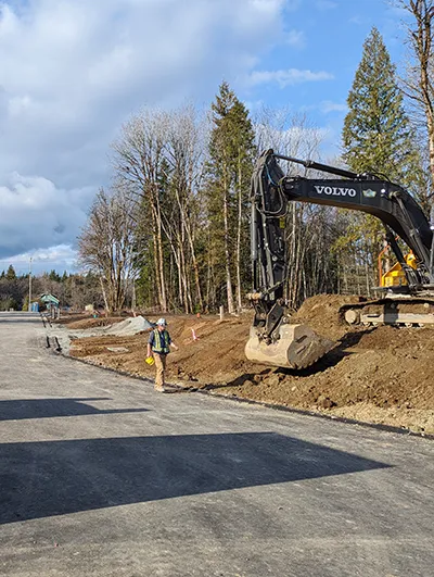 excavation for land development